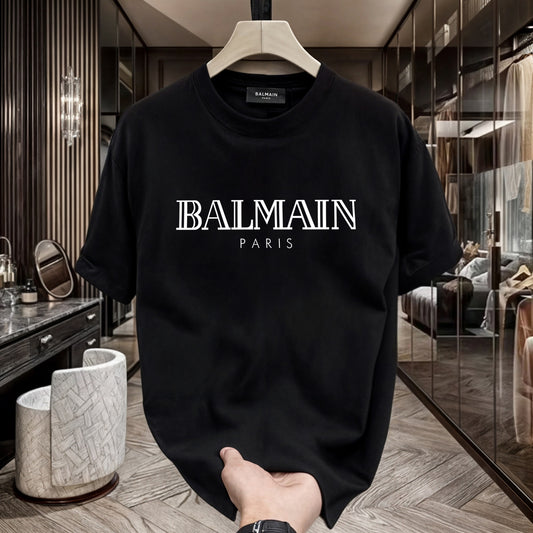 Men's Premium Selling T-Shirts (BD-BALMAIN WHITE+ARMANI EXCHANGE)