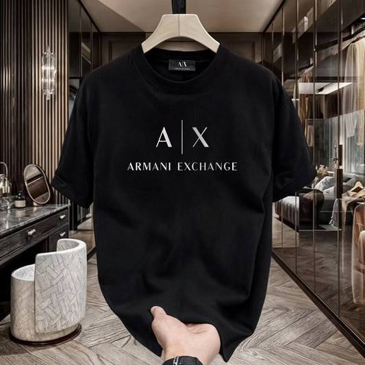 Men's Premium Selling T-Shirt (BD-BURBERRY LE +AX White)