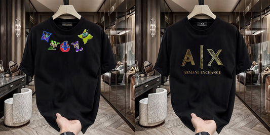 Men's Premium Selling T-Shirt (BD-LV Multi +AX Gold)