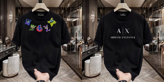 Men's Premium Selling T-Shirt (BD-LV Multi +AX White)